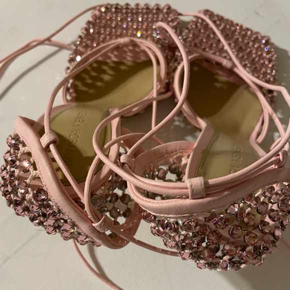 Bottega Veneta Crystal Embellished Stretch Sandal - Picture 4 of 7